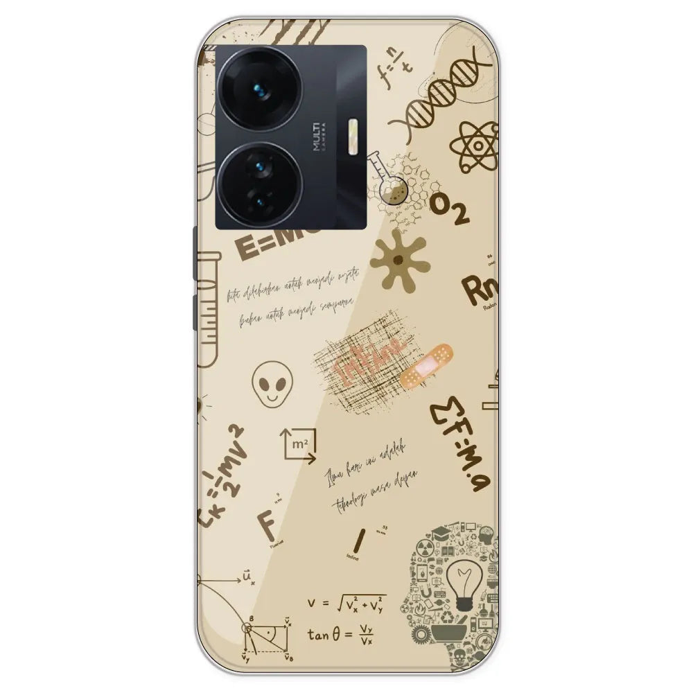 Physics Collage - Printed Silicone Case For IQOO Z6 Pro