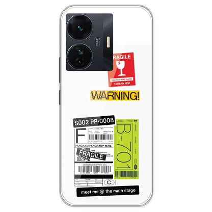 Fragile Labels - Clear Printed Silicone Case For IQOO Z6 Pro