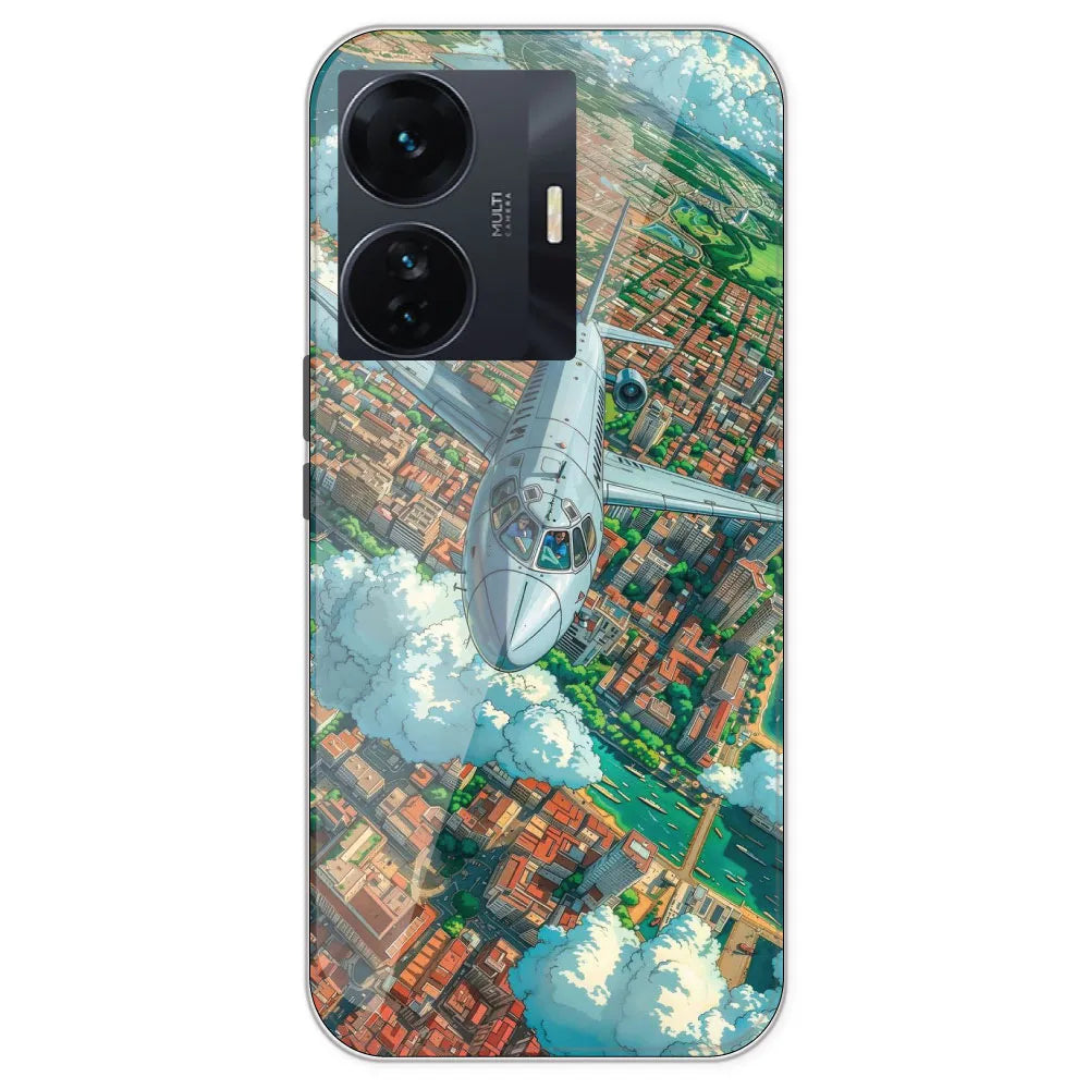Flying Over City - Printed Silicone Case For IQOO Z6 Pro