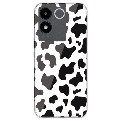 Cow Print - Clear Printed Silicone Case For IQOO Z7 Pro
