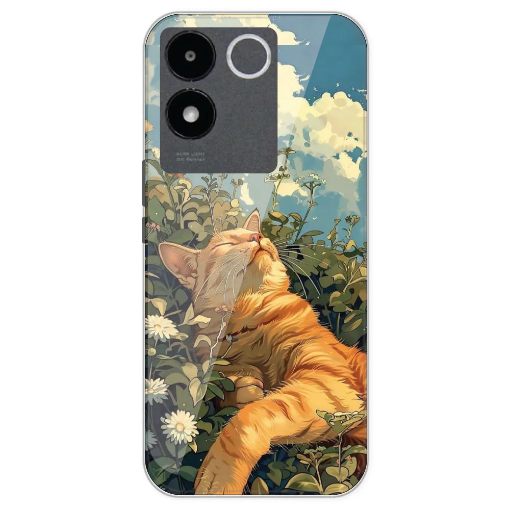 Garfield Sleeping - Printed Silicone Case For IQOO Z7 Pro