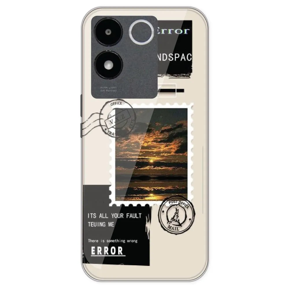 Post Card - Printed Silicone Case For IQOO Z7 Pro