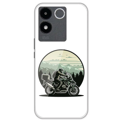 Biker - Printed Silicone Case For IQOO Z7 Pro