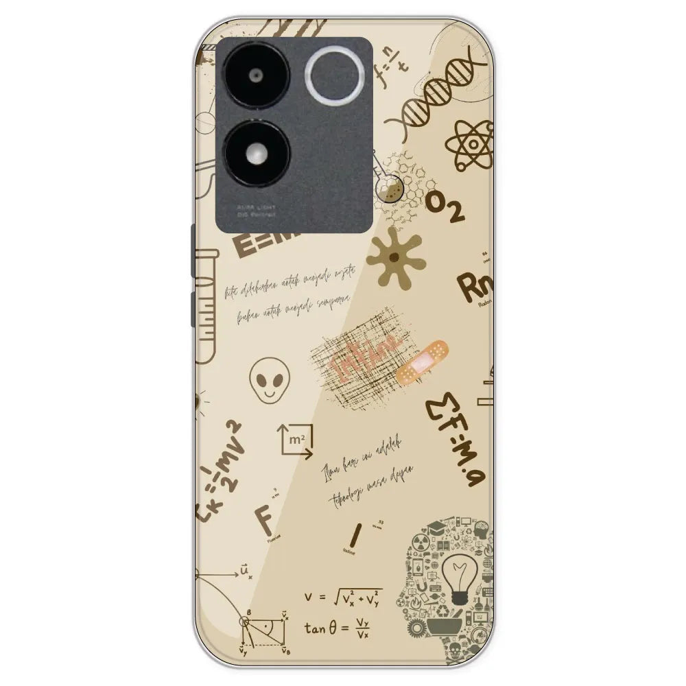 Physics Collage - Printed Silicone Case For IQOO Z7 Pro