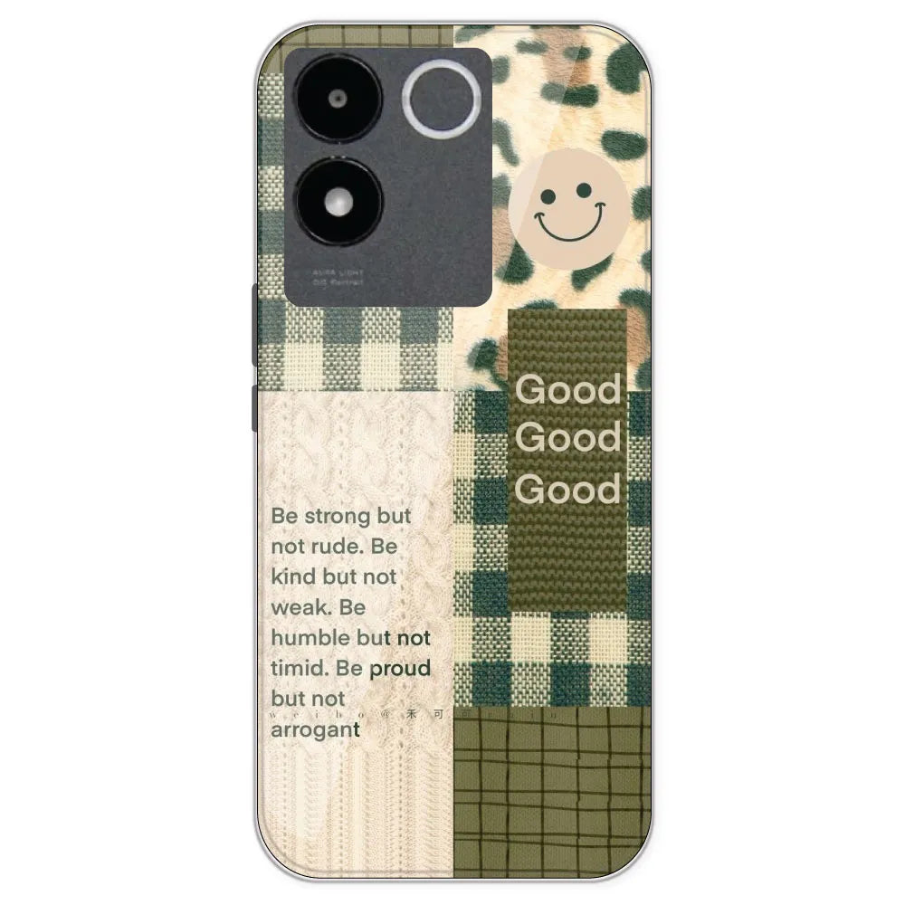 Patchwork Positivity - Printed Silicone Case For IQOO Z7 Pro