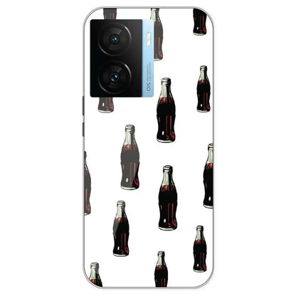 Soft Drinks - Clear Printed Silicone Case For IQOO Z7S