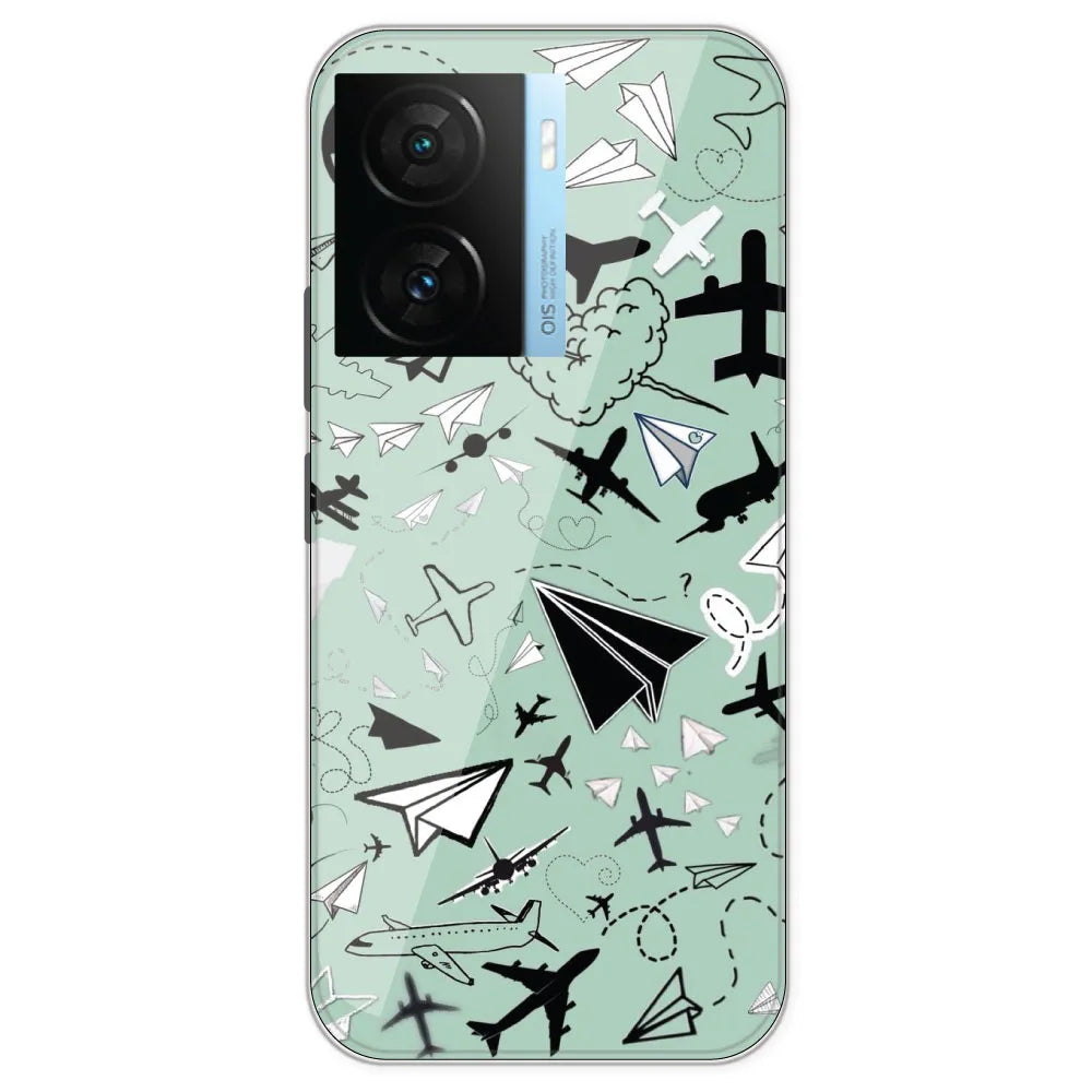 Planes - Printed Silicone Case For IQOO Neo Z7S