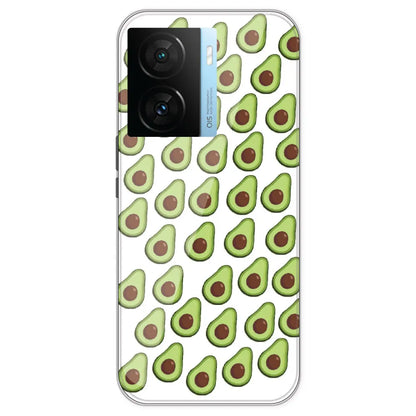 Avocado - Clear Printed Silicone Case For IQOO Z7S