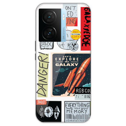 Galaxy - Clear Printed Silicone Case For IQOO Z7S