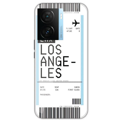Los Angeles Ticket - Clear Printed Silicone Case For IQOO Z7S