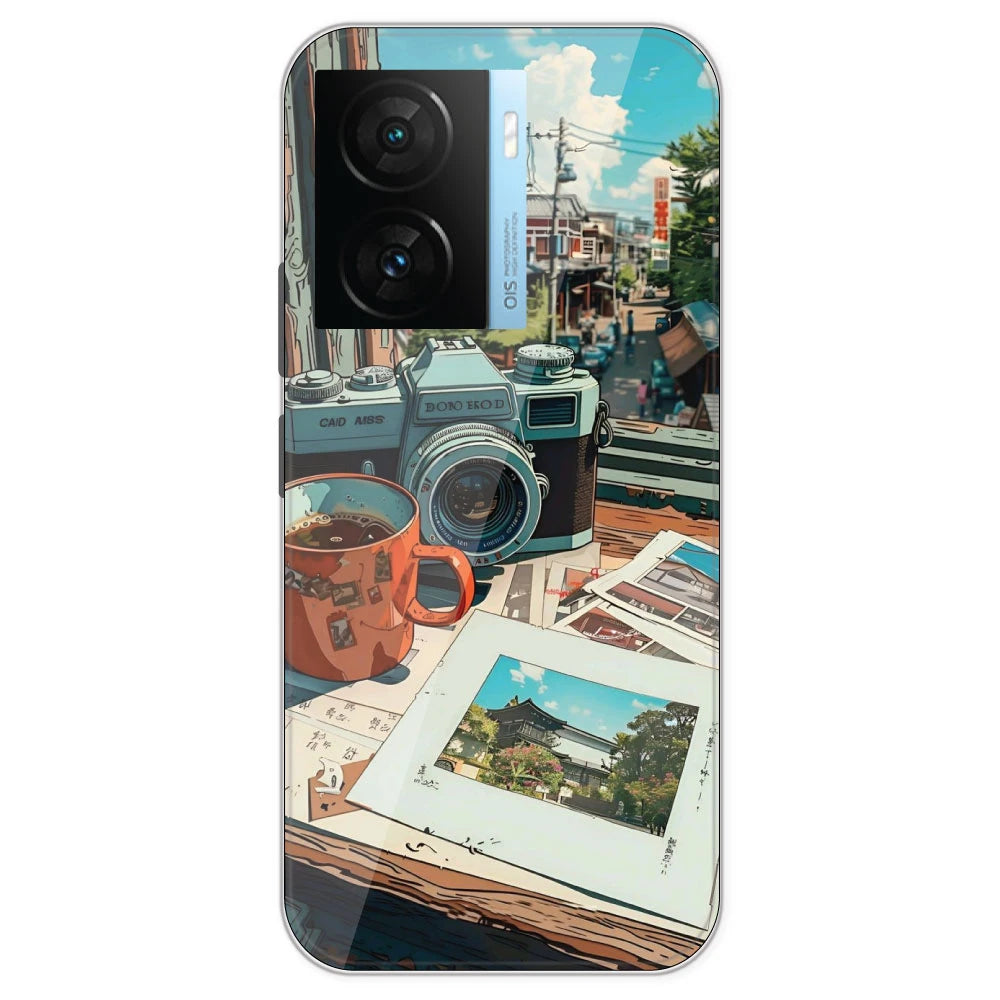 Vintage Camera - Printed Silicone Case For IQOO Z7S