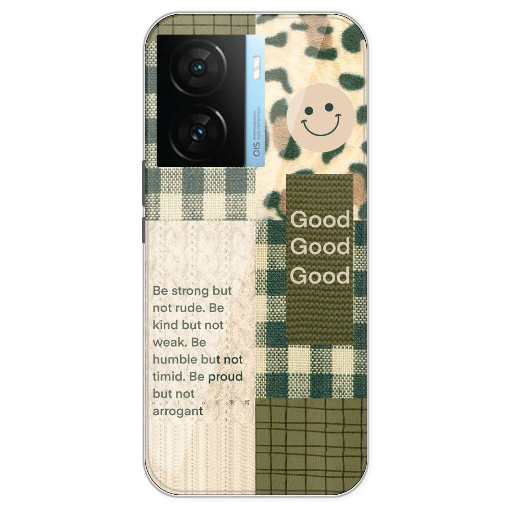 Patchwork Positivity - Printed Silicone Case For IQOO Z7S