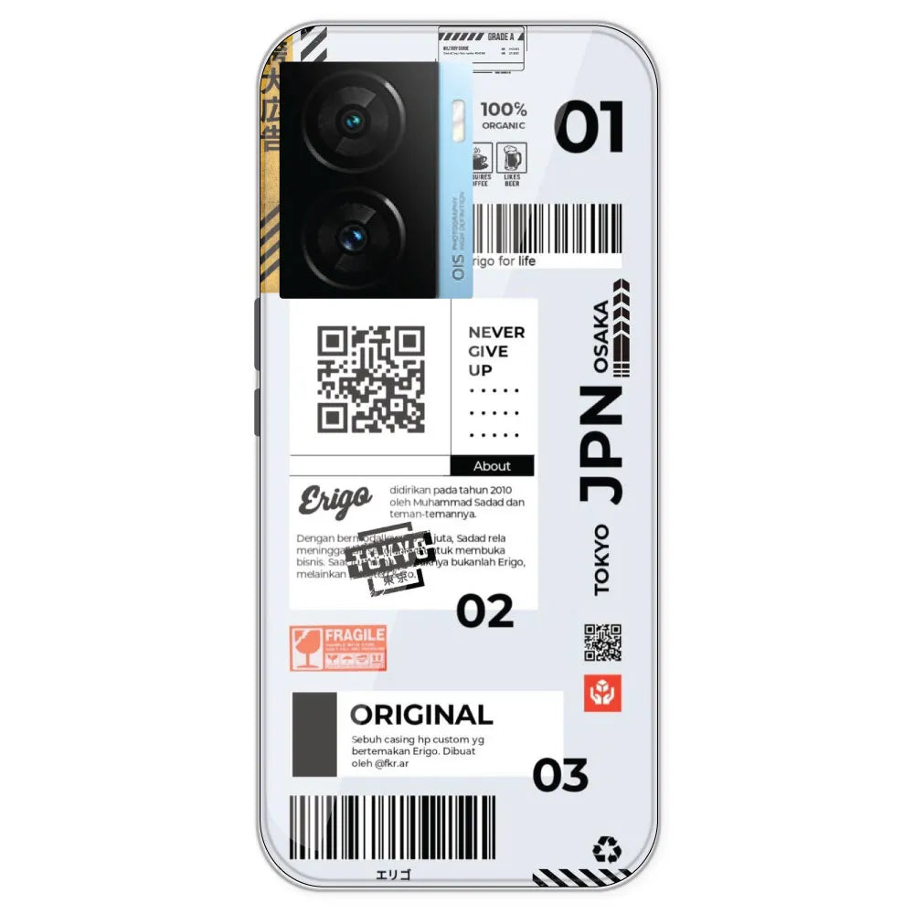 Barcode Labels - Printed Silicone Case For IQOO Z7S