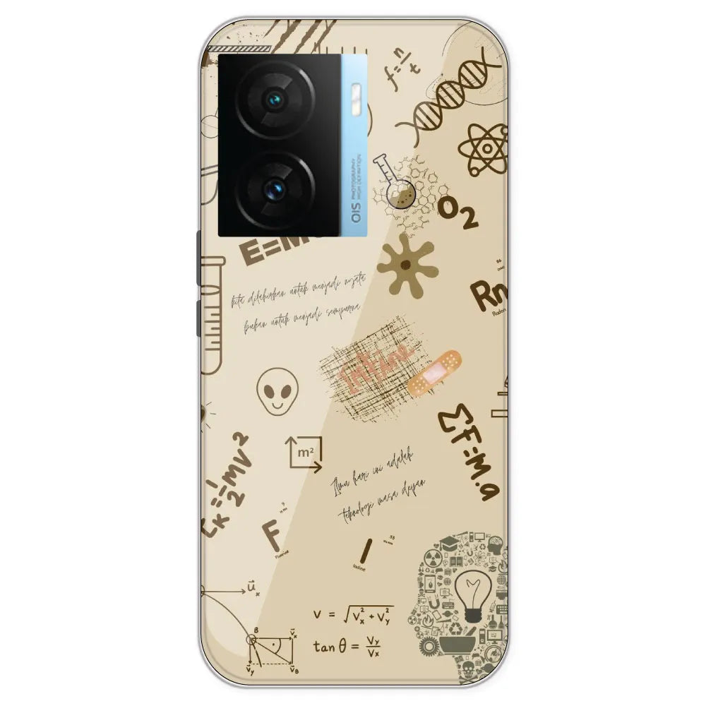 Physics Collage - Printed Silicone Case For IQOO Z7S