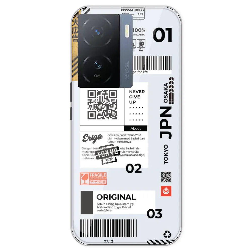 Barcode Labels - Printed Silicone Case For IQOO Z7