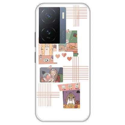 Cute Girl - Clear Printed Silicone Case For IQOO Z7