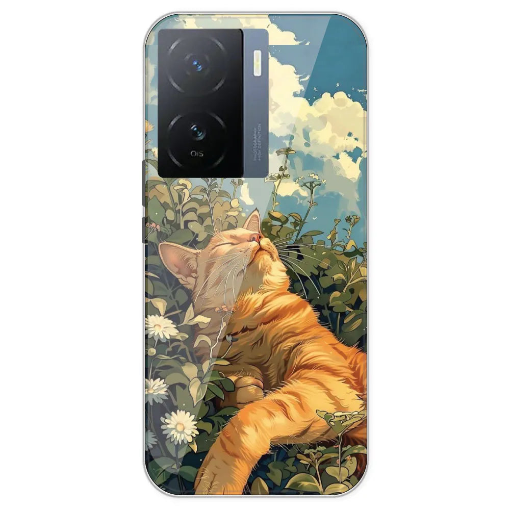 Garfield Sleeping - Printed Silicone Case For IQOO Z7
