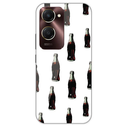 Soft Drinks - Clear Printed Silicone Case For IQOO Z9 Lite