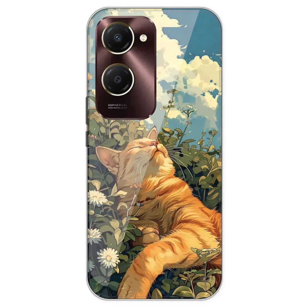 Garfield Sleeping - Printed Silicone Case For IQOO Z9 Lite