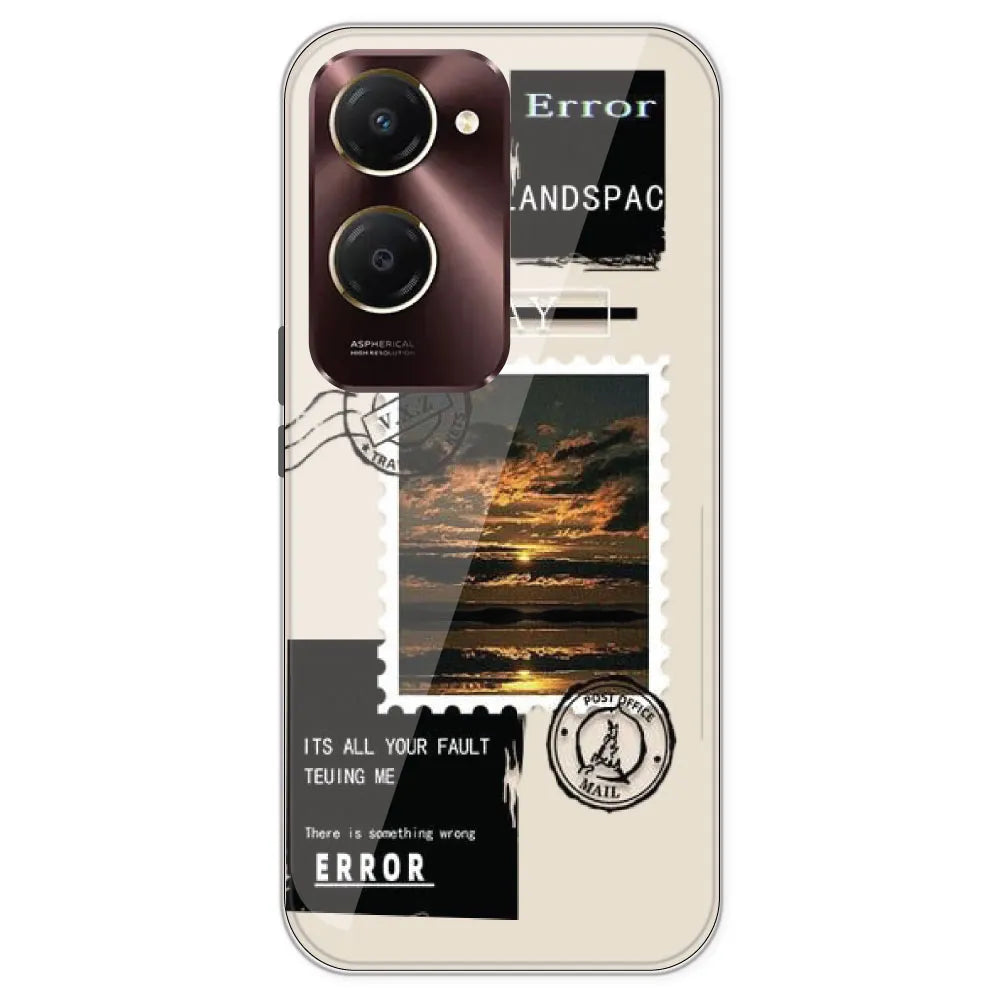 Post Card - Printed Silicone Case For IQOO Z9 Lite
