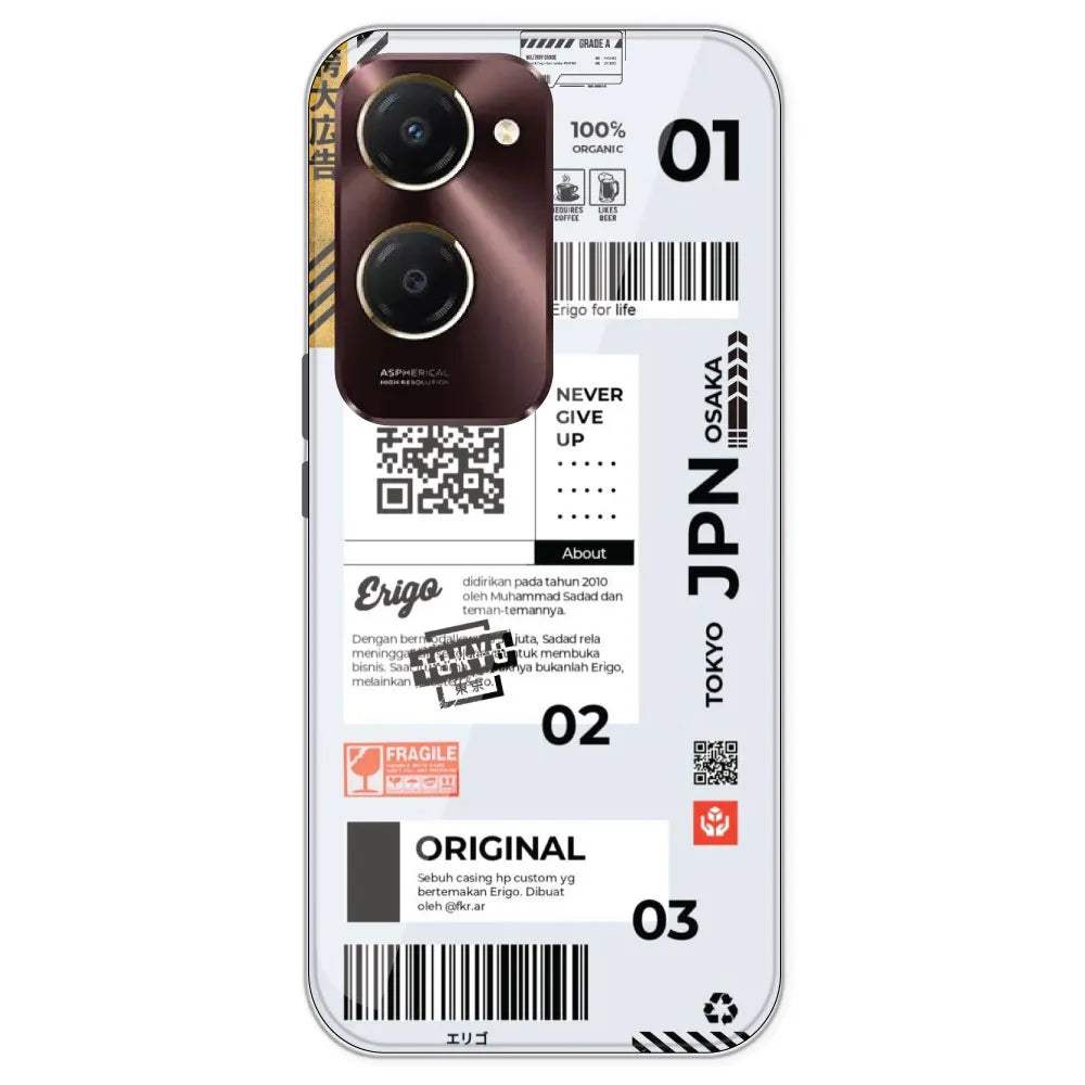 Barcode Labels - Printed Silicone Case For IQOO Z9 Lite