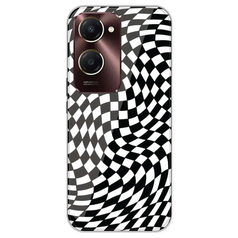 Checks - Printed Silicone Case For IQOO Z9 Lite