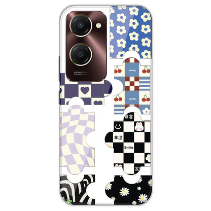 Aesthetic Puzzle - Clear Printed Silicone Case For IQOO Z9 Lite