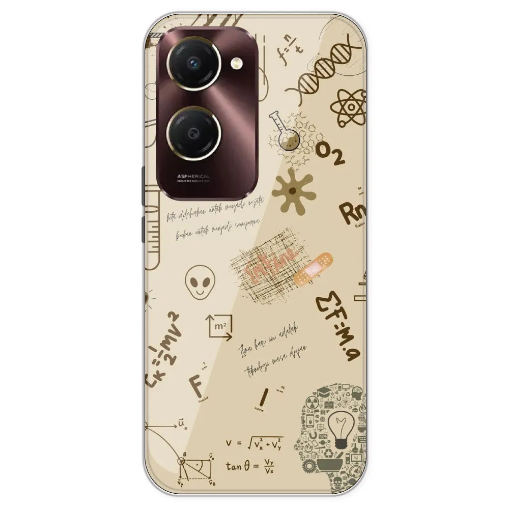 Physics Collage - Printed Silicone Case For IQOO Z9 Lite