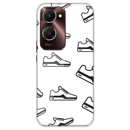 Black Sneakers - Clear Printed Silicone Case For IQOO Z9 Lite
