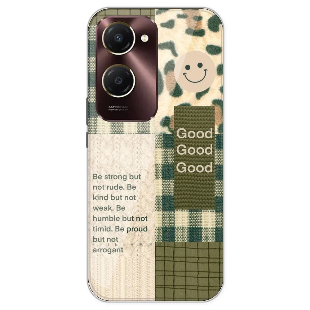 Patchwork Positivity - Printed Silicone Case For IQOO Z9 Lite