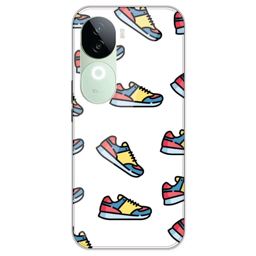 Sneakers - Clear Printed Silicone Case For IQOO Z9S