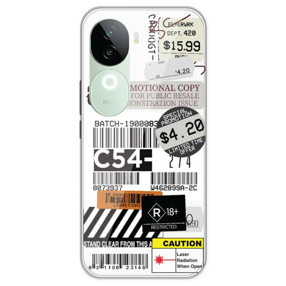 Labels - Clear Printed Silicone Case For IQOO Z9S