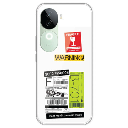 Fragile Labels - Clear Printed Silicone Case For IQOO Z9S