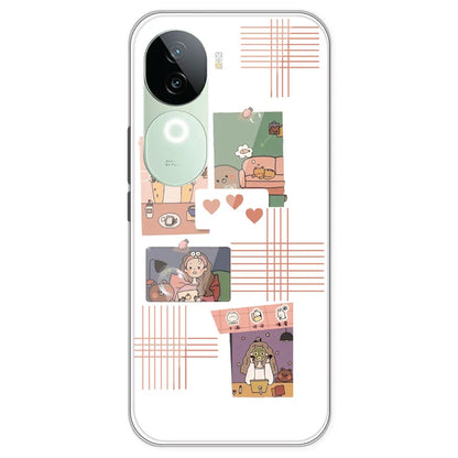 Cute Girl - Clear Printed Silicone Case For IQOO Z9S