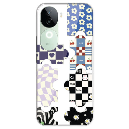 Aesthetic Puzzle - Clear Printed Silicone Case For IQOO Z9S