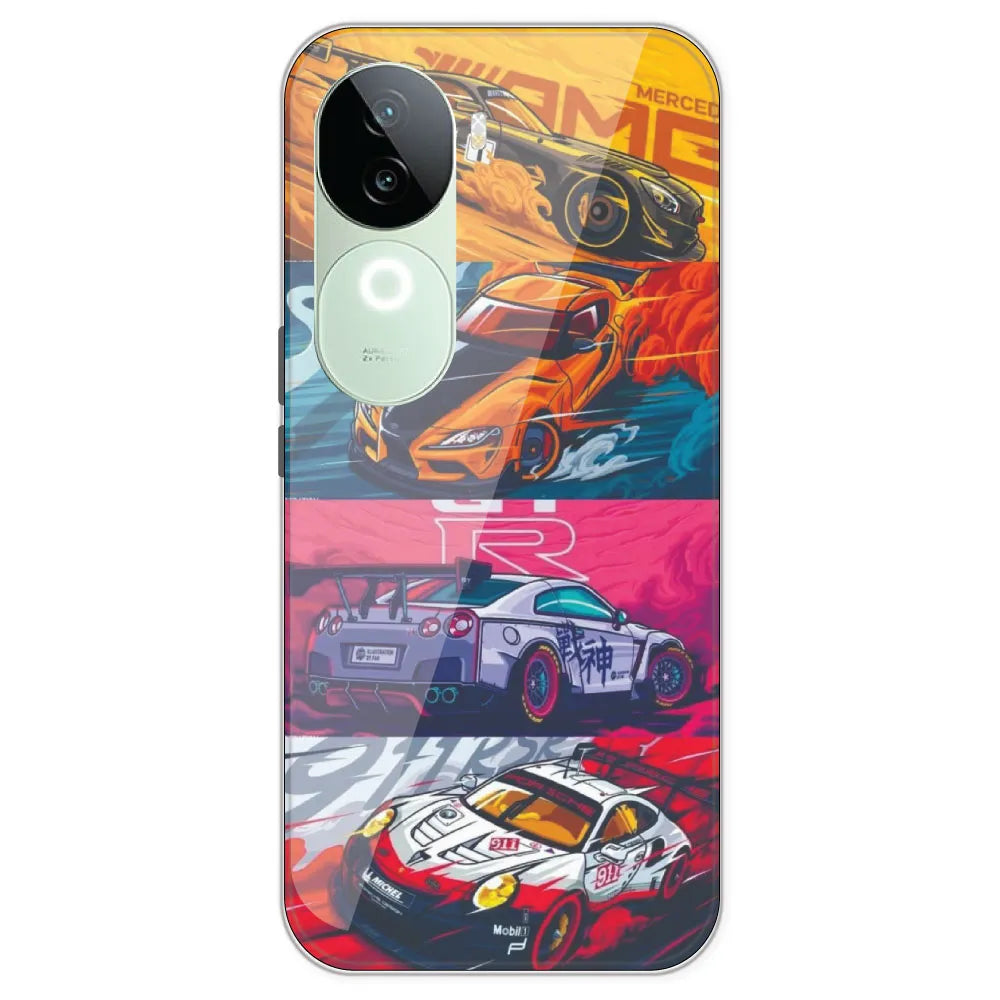 Sports Cars - Printed Silicone Case For IQOO Z9S