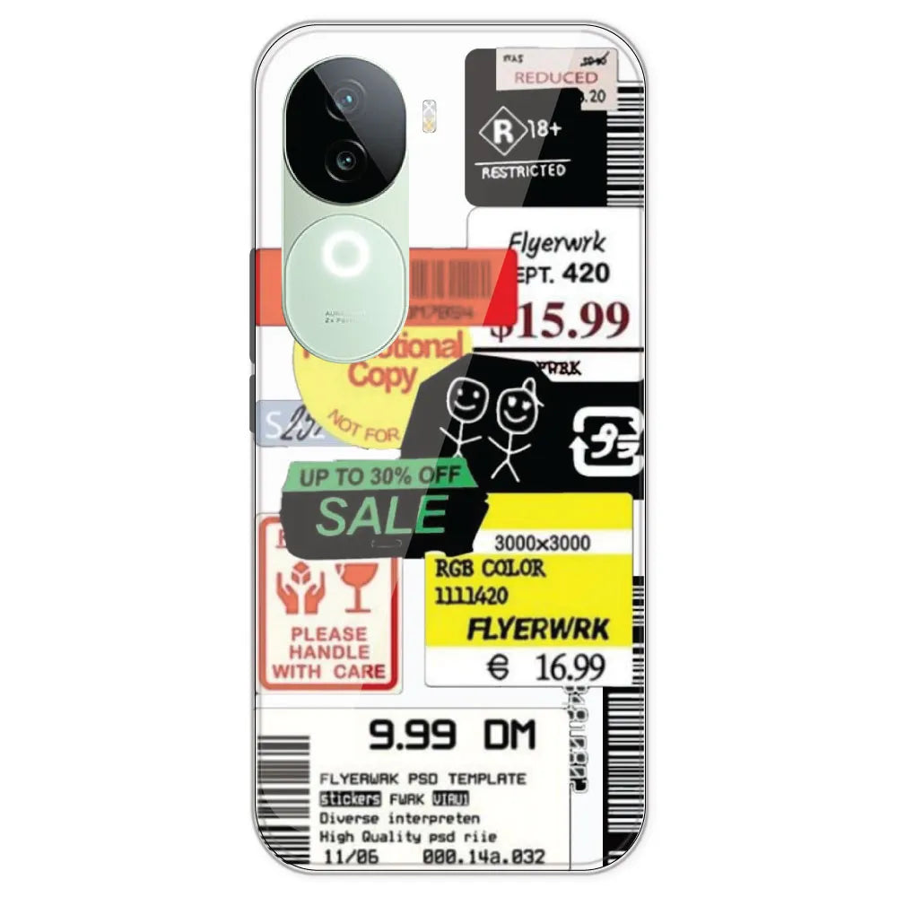 Sales - Clear Printed Silicone Case For IQOO Z9S