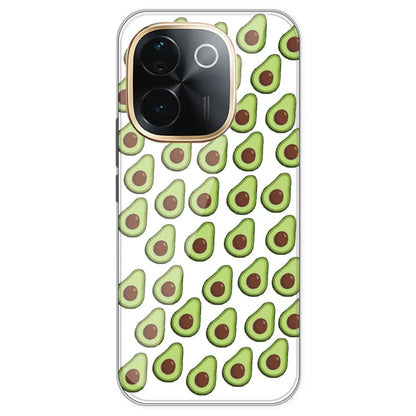 Avocado - Clear Printed Silicone Case For IQOO Z9S Pro