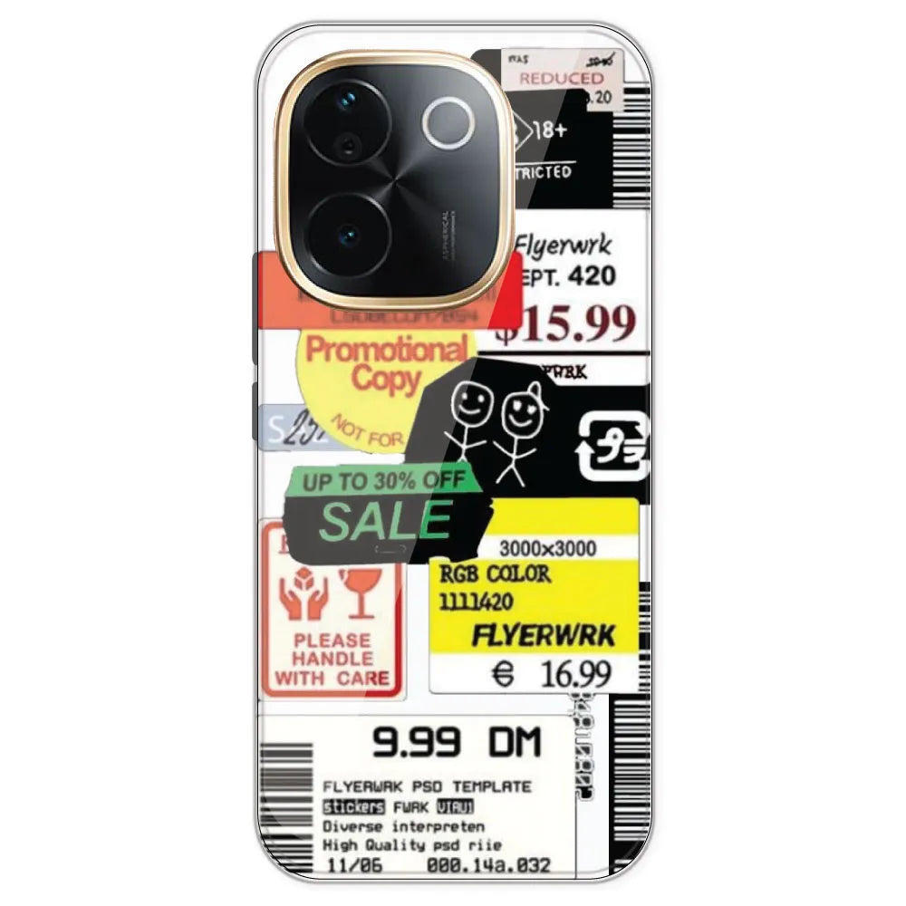 Sales - Clear Printed Silicone Case For IQOO Z9S Pro