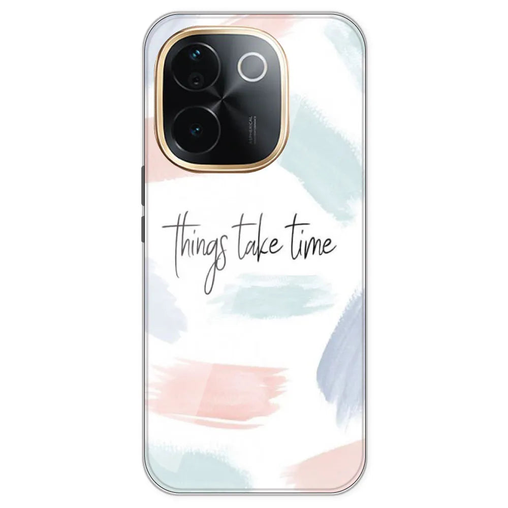 Things Take Time - Printed Silicone Case For IQOO Z9S Pro