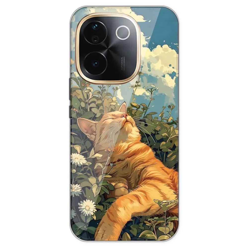 Garfield Sleeping - Printed Silicone Case For IQOO Z9S Pro