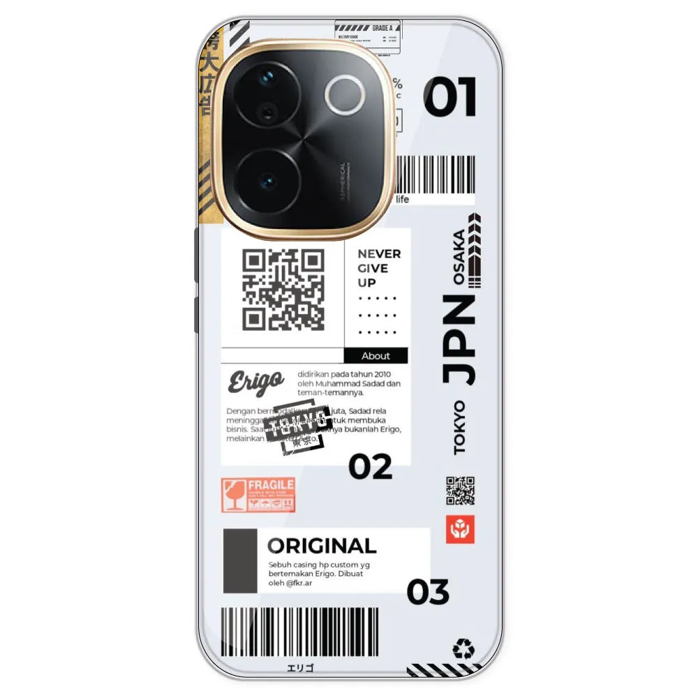 Barcode Labels - Printed Silicone Case For IQOO Z9S Pro