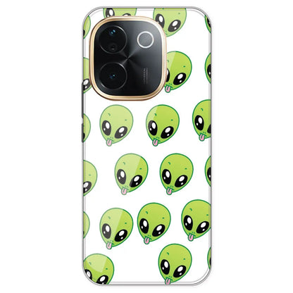 Alien - Clear Printed Silicone Case For IQOO Z9S Pro
