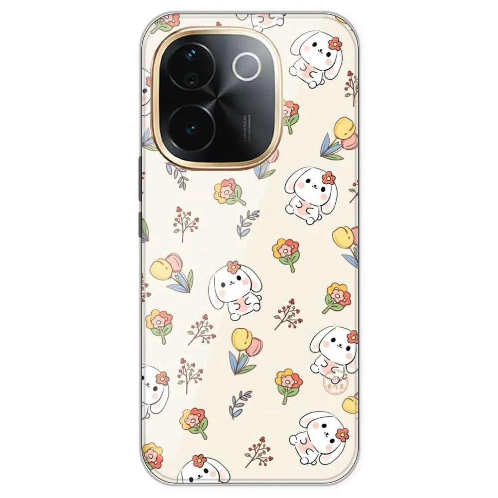 Cute Bunny - Printed Silicone Case For IQOO Z9S Pro