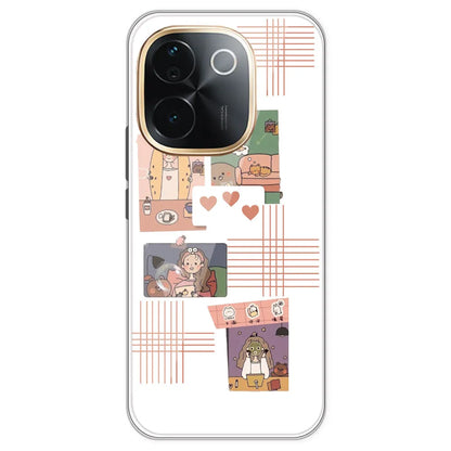 Cute Girl - Clear Printed Silicone Case For IQOO Z9S Pro