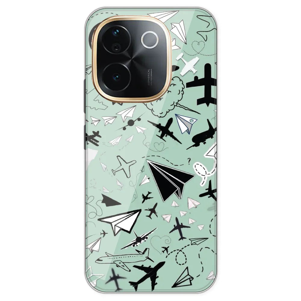 Planes - Printed Silicone Case For IQOO Neo Z9S Pro