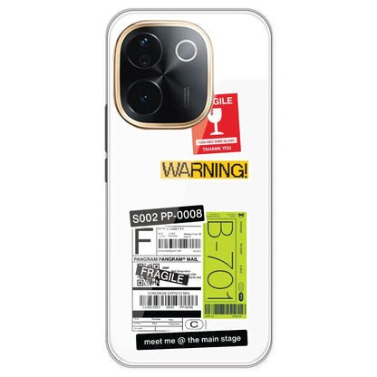 Fragile Labels - Clear Printed Silicone Case For IQOO Z9S Pro