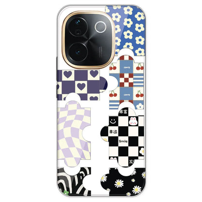 Aesthetic Puzzle - Clear Printed Silicone Case For IQOO Z9S Pro