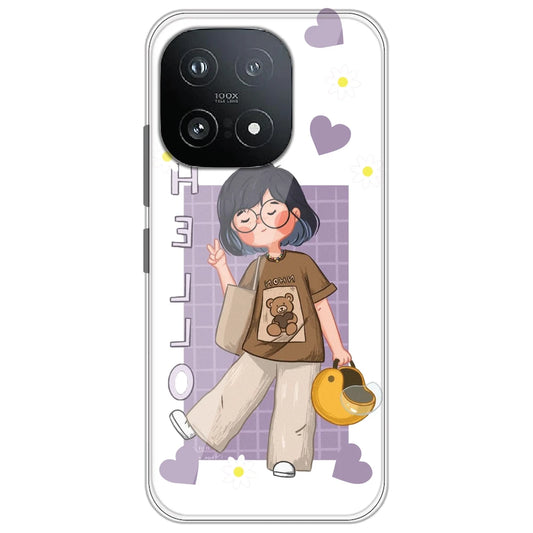 Introvert Girl - Clear Printed Silicone Case for iQOO 15