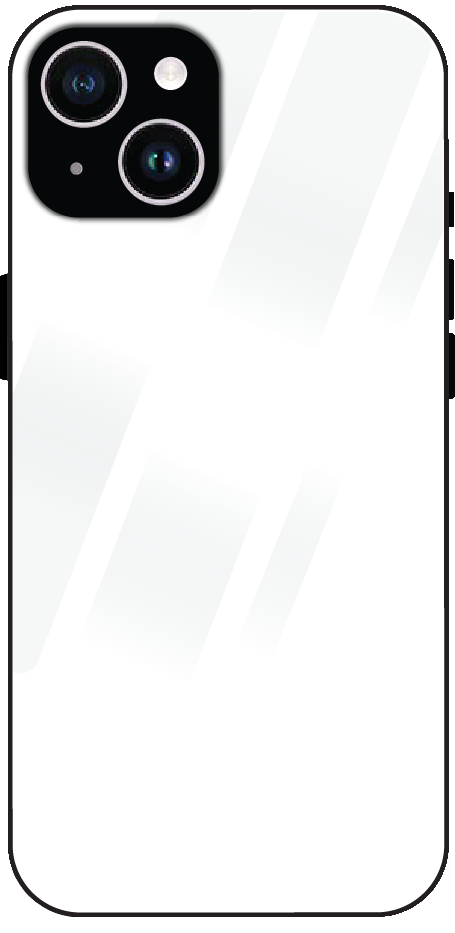 iPhone 14 back cover mockup - customisable tempered glass case